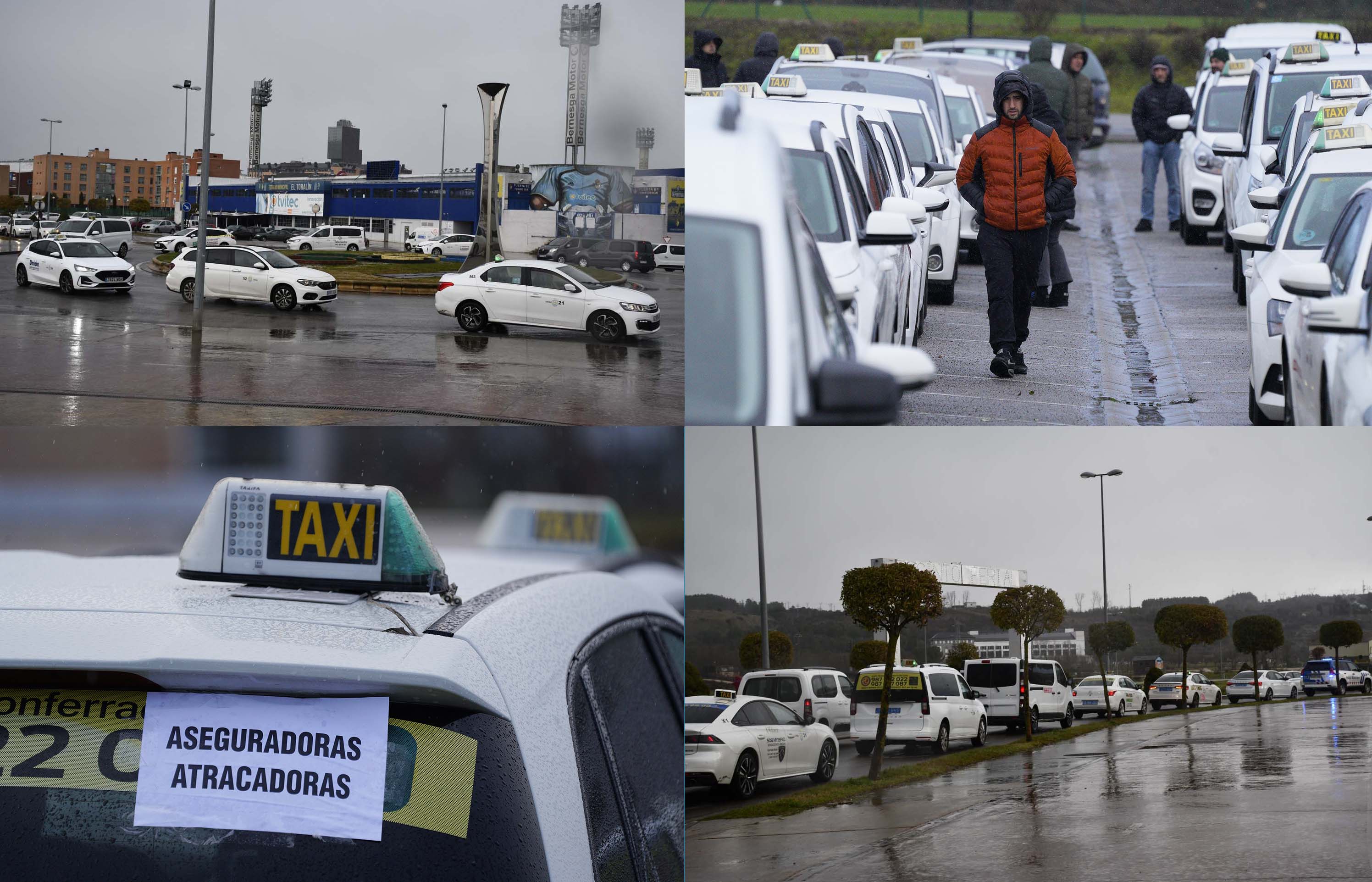 Huelga de taxis en Ponferrada