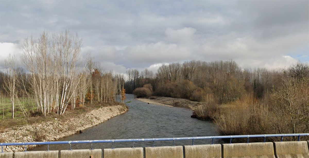 Río Cúaa la altura de Carracedelo