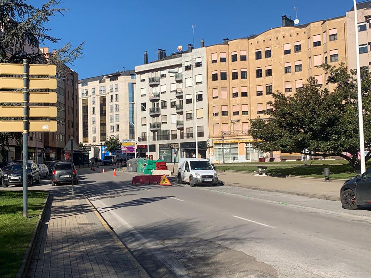 Imagen de archivo de obras avenida del Castillo | Ponferrada anunciará próximamente las obras de la avenida del Castillo entre Luis del Olmo y avenida de España