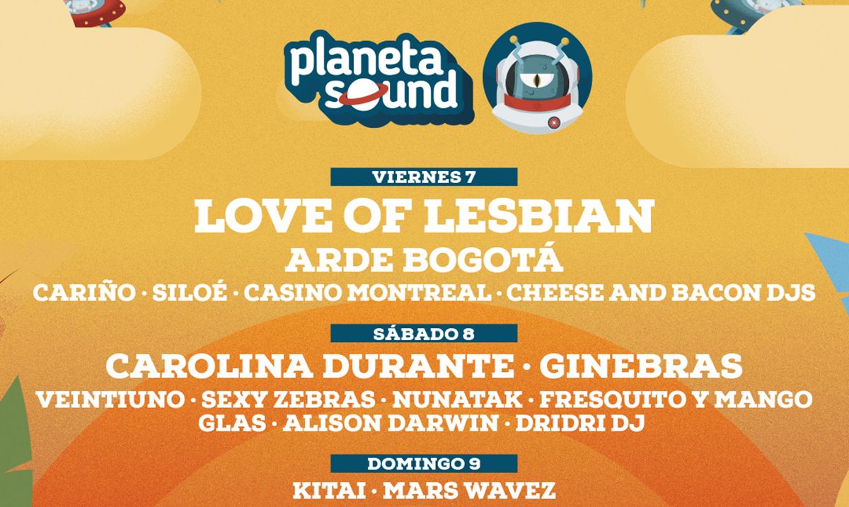 El Planeta Sound 2023 Publica Su Cartel Por Días Para 'poner En Pie' A ...