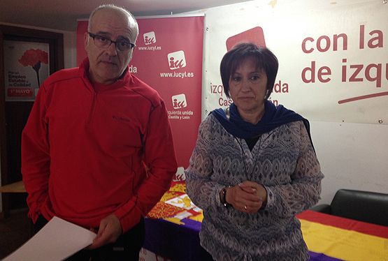 Eguren junto al recientemente elegido coordinador local de Ponferrada, Emiliano Núñez