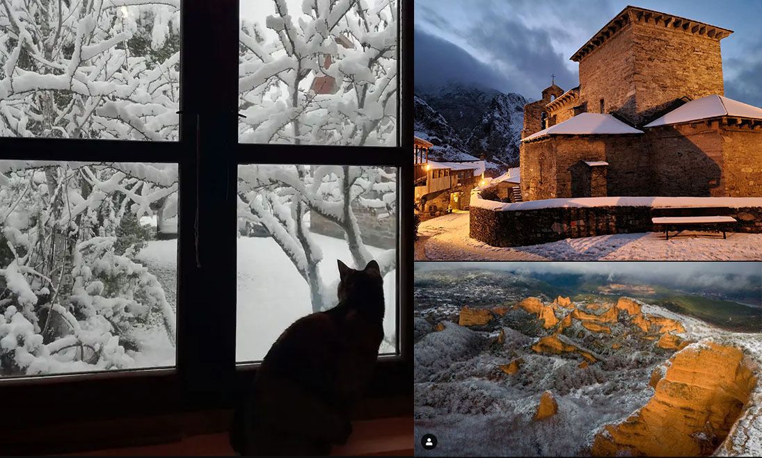 Ancares, Valle del Silencio and Las Médulas… 3 viral photos of 3 wonders of Bierzo under the snow – INFO BIERZO